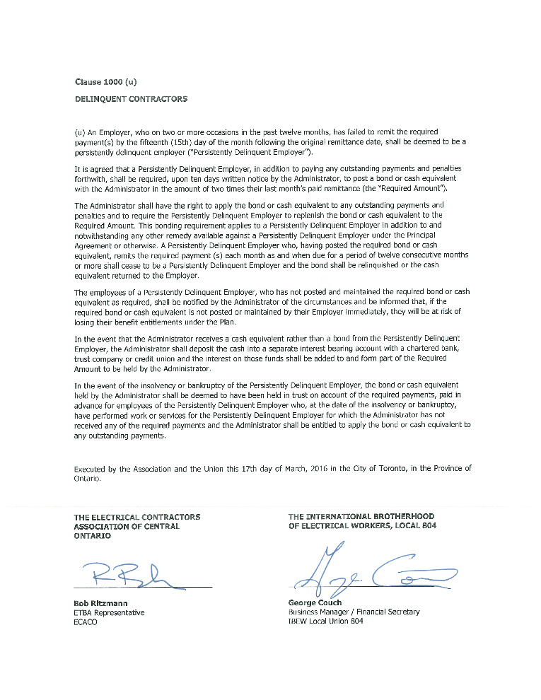 thumbnail of Clause 1000 (u) Delinquent Contractor – signed
