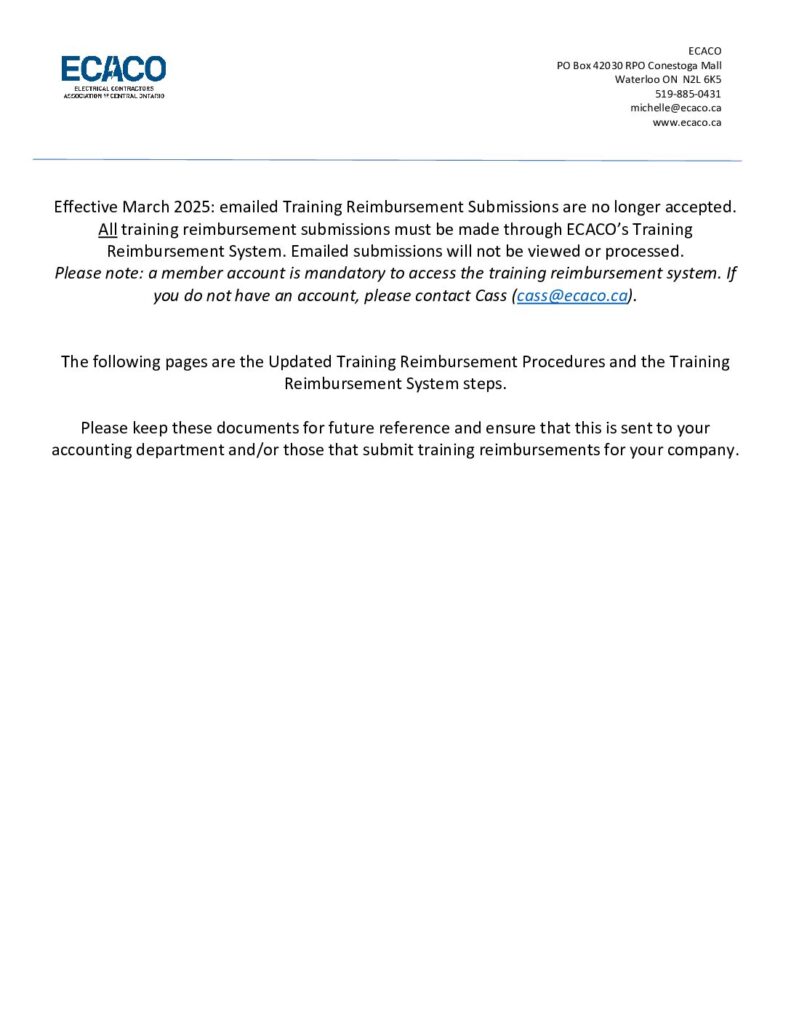 thumbnail of Clause 2000 Reimbursement Procedures 03 2025